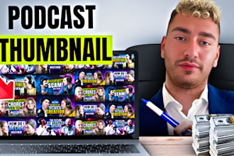 create best  podcast thumbnail in 48 hours