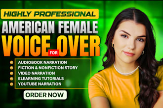 american female voice over, to narrate acx romance audiobook, audiobook editing
