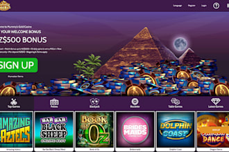 develop a responsive game website with leaderboard, user login and admin panel