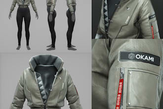 do 3d model 3d fashion design character design for clothes cap bag and shoes