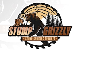 do super bear on a tree new logo for stump grinding service