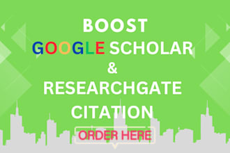boost google scholar, researchgate citation to reach h index