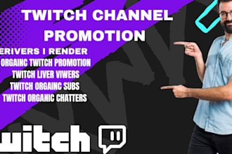 do organic twitch channel promotion for twitch viewers
