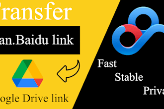 easily transfer files from baidu to google drive