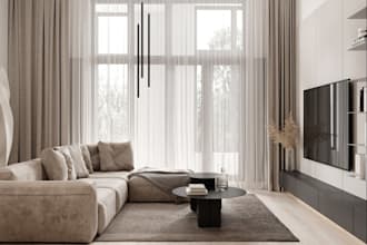 design a modern and minimalist interior, comfortable space in vectorworks, rhino