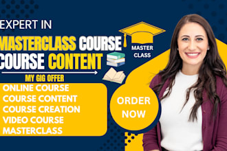 create masterclass online course content, medical course, training manual, yoga