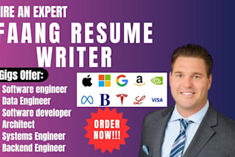 rewrite and enhance your tech resume as an experienced faang software engineer