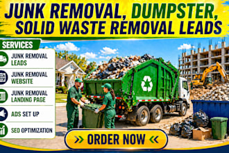 junk removal leads hauling leads junk removal website garbage removal leads