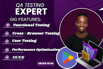 qa test and review website and app with UI UX and functionality testing