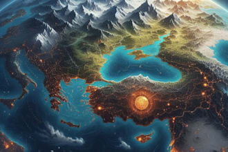 do a custom map for fantasy, scifi, book