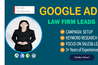 setup and optimize google ads PPC campaign for law firms