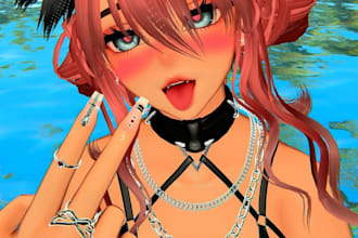 model a custom vrchat avatar vrc character furry avatar nsfw avatar