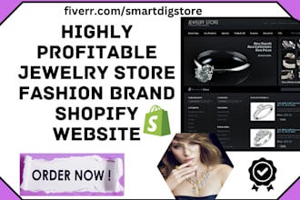 design luxury jewelry website fashion brand jewelry shopify dropshipping store