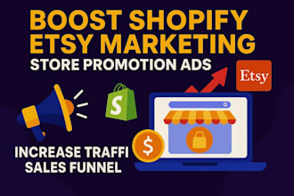 increase shopify etsy shop boost traffic promotion marketing sales promotion seo