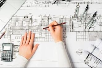 architecture floor plan blueprint autocad 3d rendering interior design architect