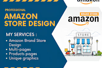 create amazon storefront design or brand store