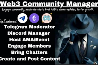 do telegram community chatter telegram social media manager discord moderator