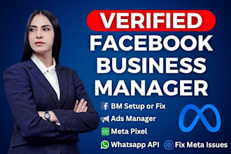 new verified bm or new verified fb business manager and ad account