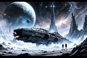 create sci fi illustration for you