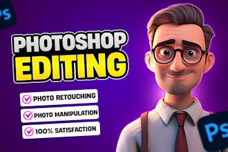 do expert photoshop editing and image retouching