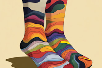 do modern and unique custom socks