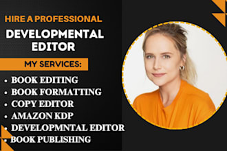 be developmental book editor ghostwriter ebook formatting, proofread book writer