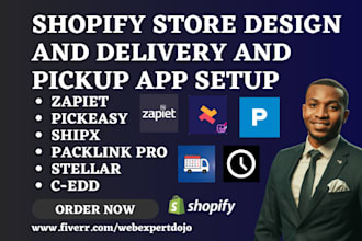 setup shopify delivery and pickup zapiet pickeasy shipx packlink pro stellar cee