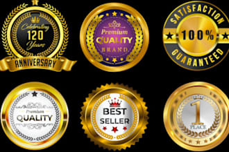 design badge logo, stamp, patch, label, and sticker