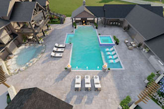 do 3d landscape design architectural model garden design 2d site plan