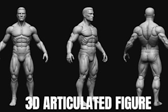 sculpt a high quality 3d action figures 3d toys for 3d printing  collectible