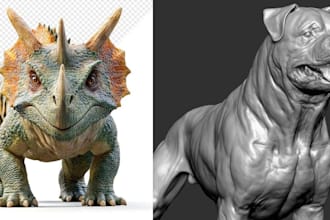 3d animal animation 3d dog model 3d character 3d creatures 3d dinosaur model