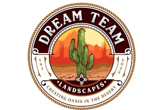 design greatest monogram desert landscaping logo