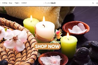 design highly profitable candle shopify candle website spiritual product store