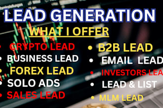 provide crypto lead forex lead gohighlevel landing page