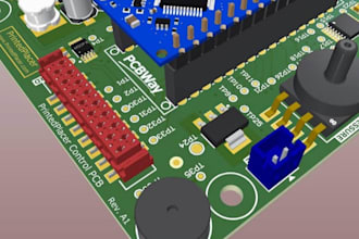 create pcb design, pcb layout, circuit schematic, simulation for manufacturing