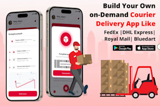 create complete courier parcel delivery app like dhl fedex