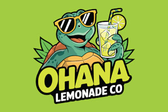create popular playful, beverage logo design