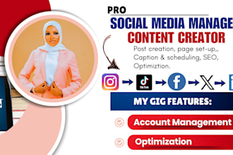 be instagram digital content creator, or facebook social media marketing manager