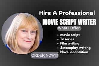 movie script writer film script screenplay tv series screenwriting teleplays