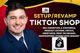 setup tiktok printify printful shop seo product listing descriptions on tiktok