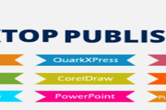 professionally format and design documents with desktop publishing