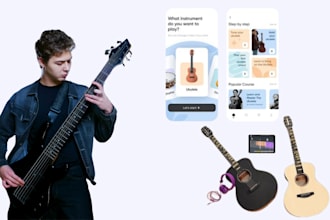 develop complete guitar learning app, ai powered guitar app, music promotion app