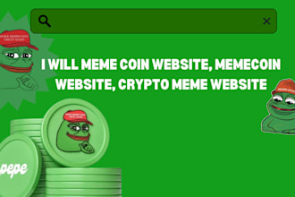 create crypto token website, memecoin website, presale ico website