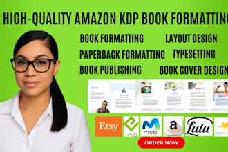 do book formatting and layout design for print and ebook