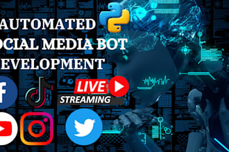 code youtube API bot, instagram API bot, tiktok live streaming bot, reddit x bot