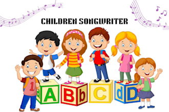 sing and produce custom fun children song in english spanish french or german