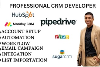 do real hubspot monday automation zoho crm reply gohighlevel pipedrive workflow