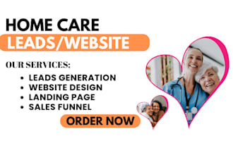 home care leads home care logo health care website medical leads home care