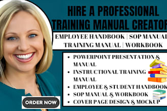 create edit instruction training manual user guide employee handbook workbook