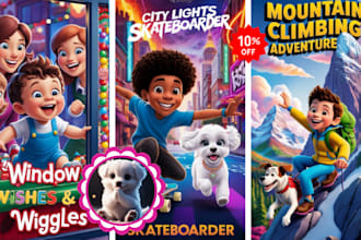 illustrate 3d children book illustration, children story book illustration